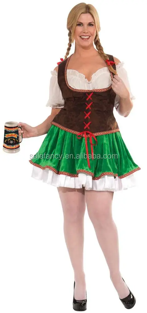 Beer Girl Ladies Fancy Dress Costume Traditional Bavarian