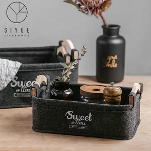 Image of sundries cloth felt nonwovens finalize the design hand made storage basket