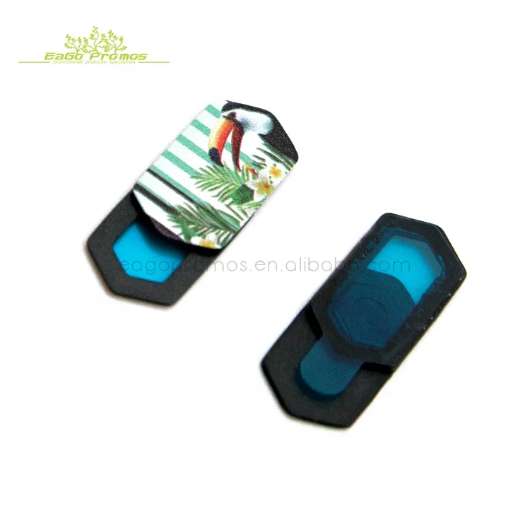 

Super thin logo custom slider laptop desktop mobile phone removable webcam plastic cover, Customized