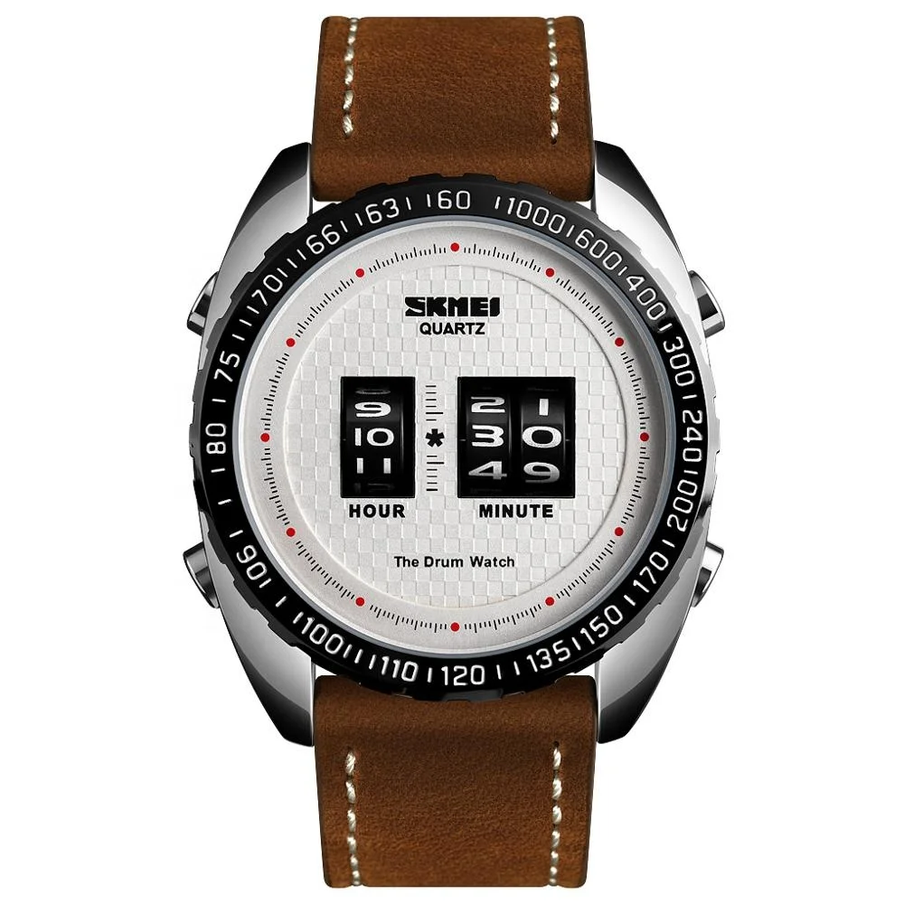 

Relojes Hombre Skmei Patented Design Drum Watch 2019 Nice Black Watches For Men Top Brand, 6colors ready in stock for your selection