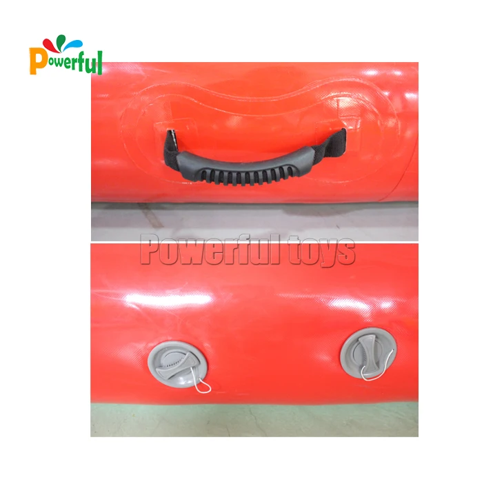 Red 15m inflatable prix air track for gym airtrack