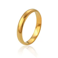 

11216 xuping guangdong jewelry 18k gold plated copper plain wedding ring