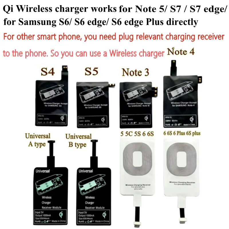 Qi Wireless Charger Receiver Wireless 