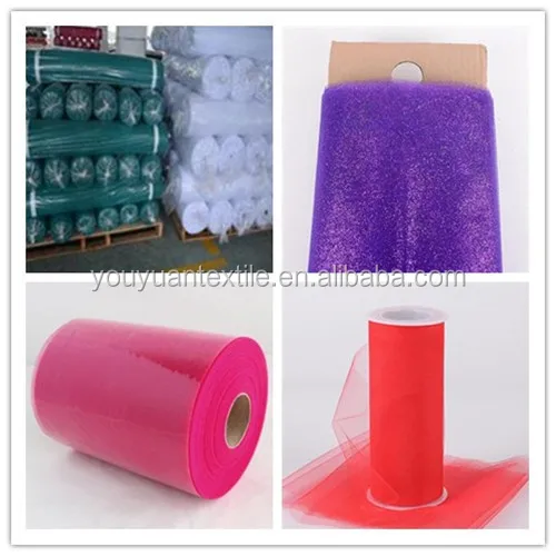 Popular metallic glitter tulle fabric silvery sparkle tulle 6 inch 100yards