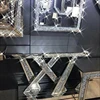 Sparkle bling silver glass mirrored console table crushed diamond crystal console table