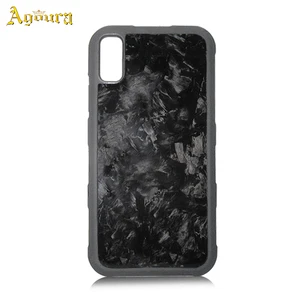 Carbon Fibre Style TPU PC Phone Case iPhone XR