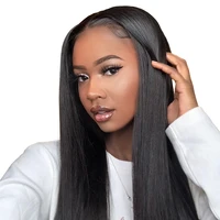 

Wholesale Cuticle Aligned Natural Lace Front Wigs Brazilian Virgin Human Hair 150% Lace Wigs Long Straight