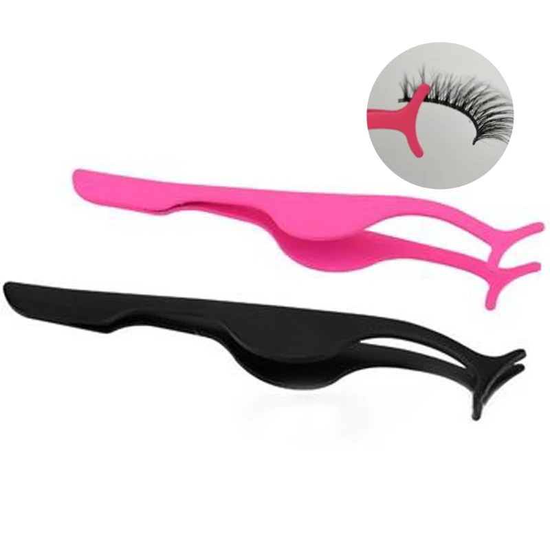 

private label black eyelash tweezer stainless steel false eyelash applicator tweezer, Color tweezer