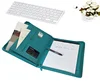 Custom a2 a3 a4 size fireproof leather file folder cardboard hard cover devided portfolio file folder with full zipper
