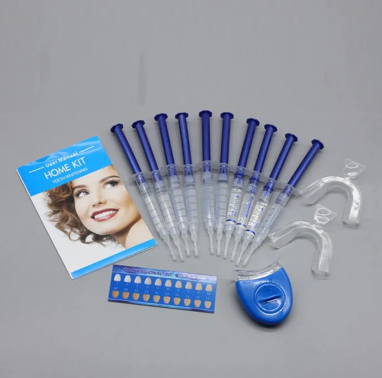 

Dental Equipment Teeth Whitening 44% Peroxide Dental Bleaching System Oral Gel Kit Tooth Whitener, Blue white