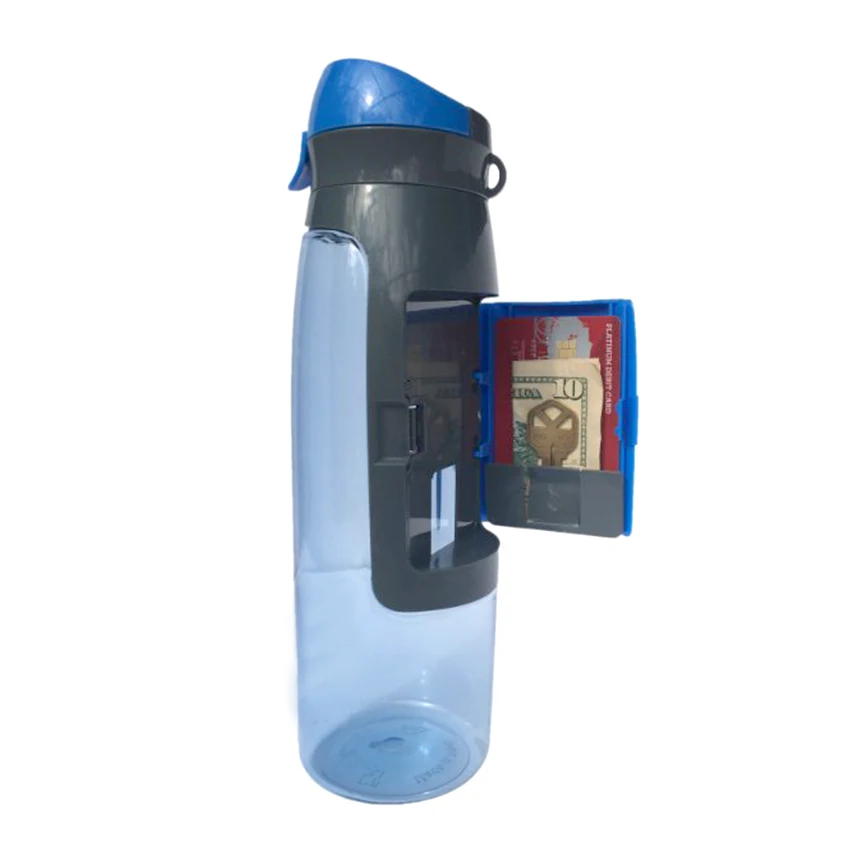 

New 2021 product idea unique wallet drink bottle, detox gym bottle, sports water bottle protein shaker