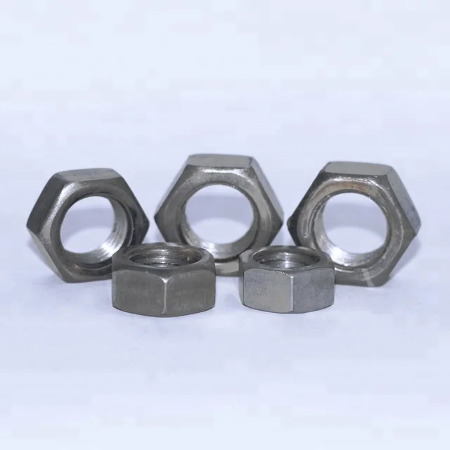 
DIN 934 Grade 4 8 10 Black Oxide Carbon Steel Hex Nuts 