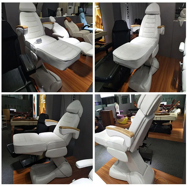 WCM-MB013 Commercial furniture Salon SPA bed rotating electric massage bed facial synthetic leather treatment bed