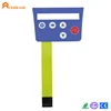 Fashion design polyester front panel electronic on off switch keyboard tact key membrane circuit switch waterproofing keypad