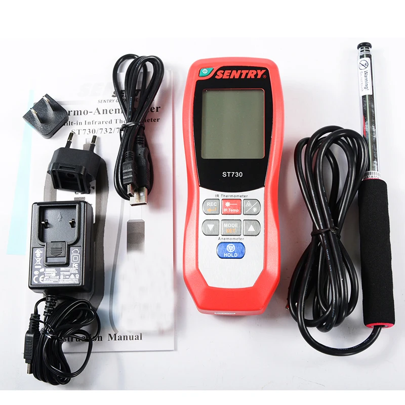 

Digital Ventilation IR Thermo Hot Wire Anemometer ST733