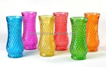 Wholesale Artificial Flower With Glass Vase Large Glass Vases