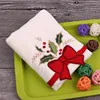 U-HomeTalk UT-YJ058 Wholesale Cotton Embroidery Christmas Kitchen Tea Towels for Gift