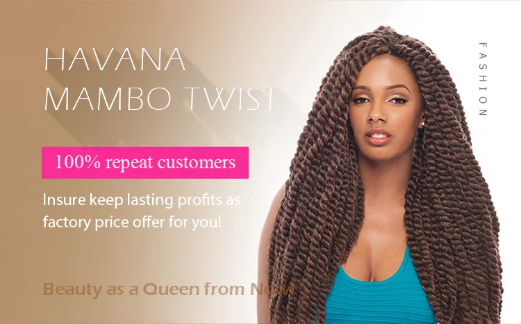 Wholesale Hair Extension Fake Hair Braids Havana Mambo Twist