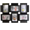 Caserta Black Multi Aperture Photo Frame For 6 6x4 Photos