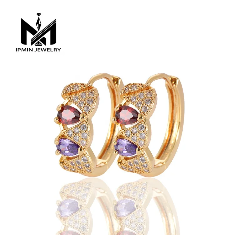 

2019 New Design Earrings Fashion Wedding Jewelry 18K Gold Platinum Earrings
