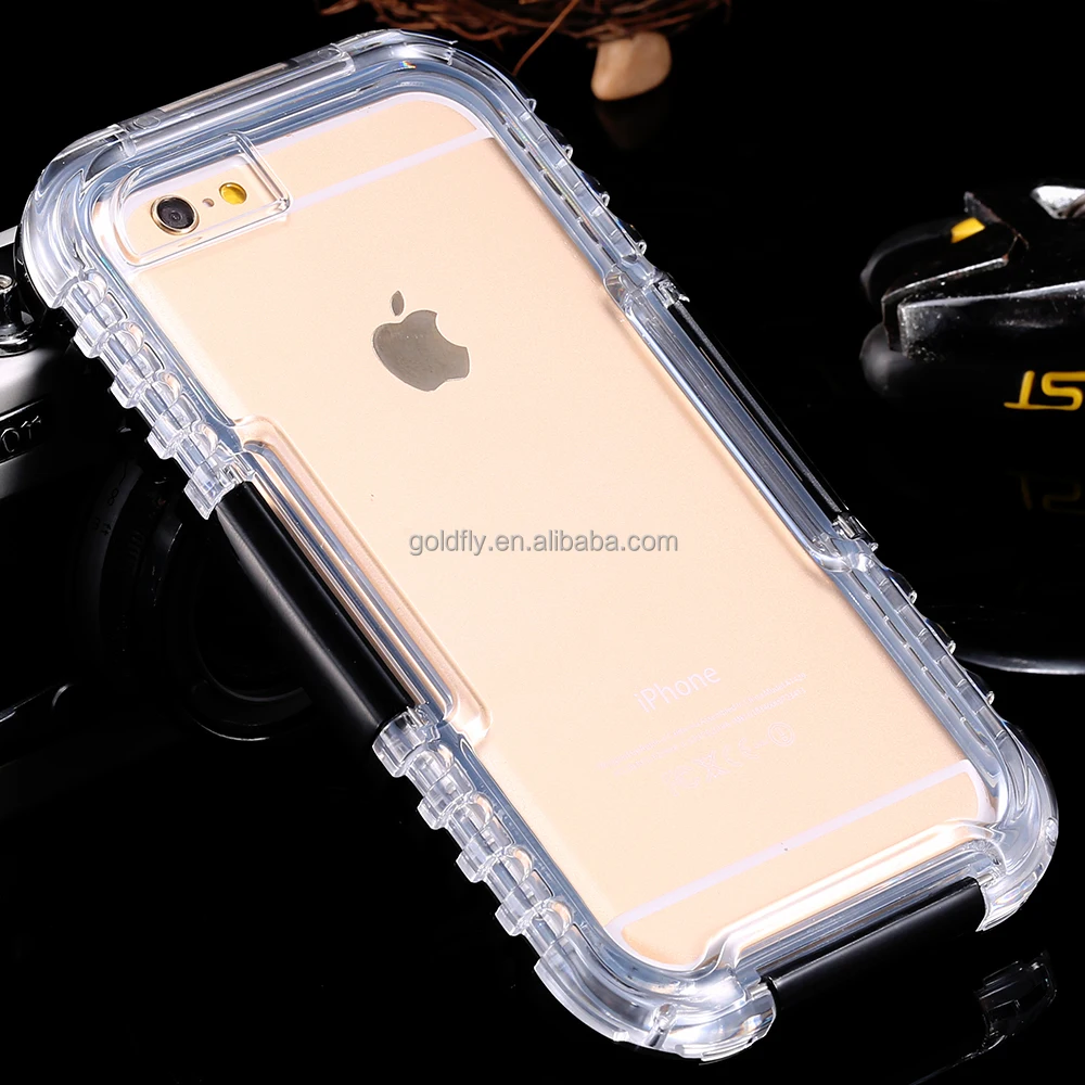 

Waterproof Heavy Duty Hybrid Swimming Dive Case For Apple iPhone 6 4.7inch 6S Water/Dirt/Shock Proof Phone Bag For iPhone6, Black