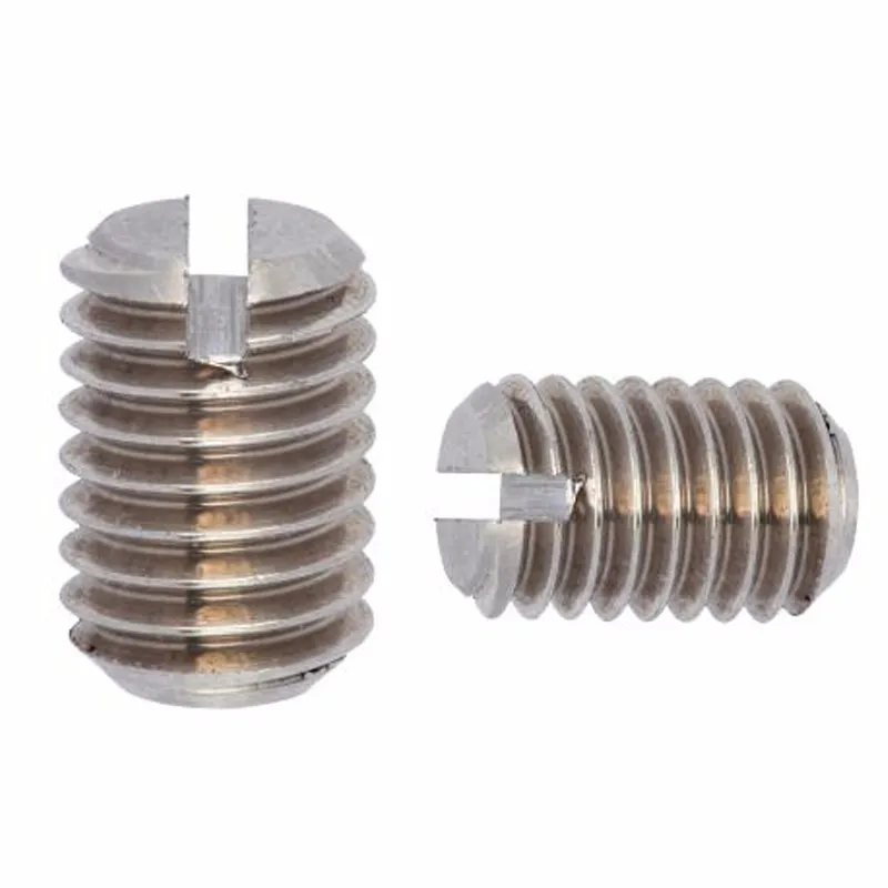 M1 M1.2 M3*8mm Stainless Steel Slotted Set Screw With Flat Point Din551