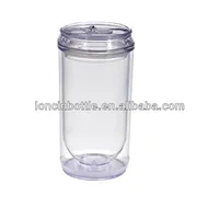 

transparent soft drink can plastic soda can , 11Oz Personalized Acrylic canTumbler,12oz Double Wall Acrylic Soda Can Tumbler