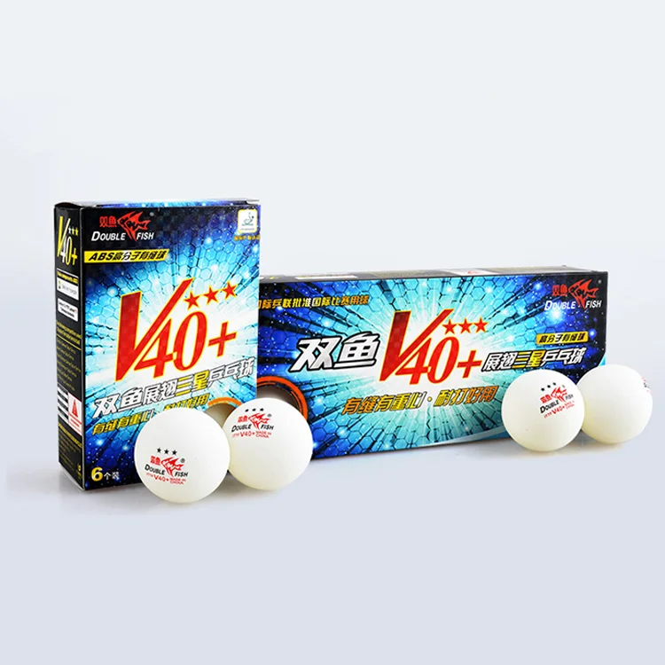 

Championship standard double fish plastic ABS 3 star balls Table tennis equipment table tennis balls