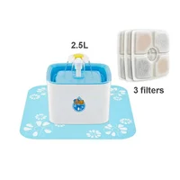 

Cube Flower Style 3-Stage Filtration Upgraded Automatic Electric 2.5L Pets Drinking Bowl Indoor Cat Small Dog Water Fountain