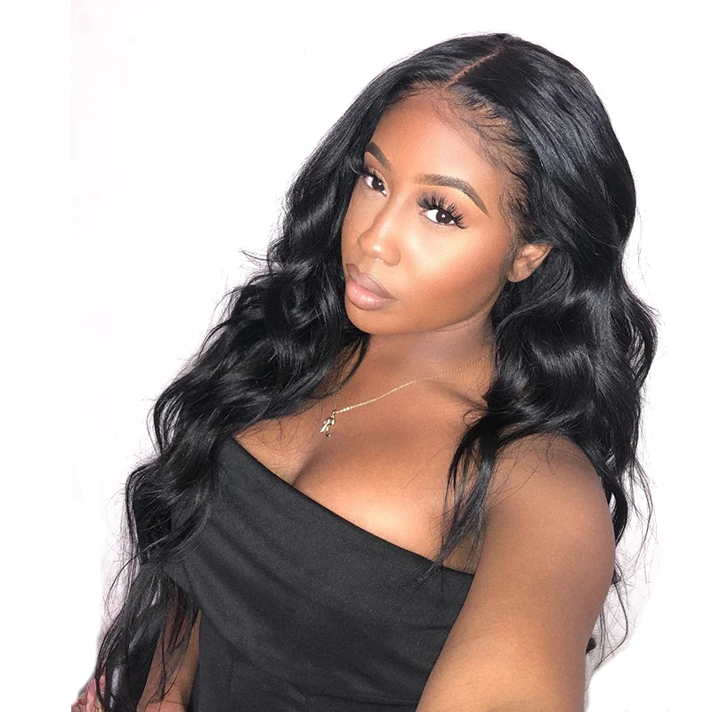 

250% Density body wave Lace Front Human Hair Wigs For Black Women Pre Plucked 360 lace frontal wig