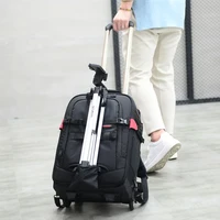 

Precision design best travel trolly DSLR camera backpack bag with wheels