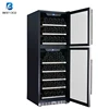SF-168DD JIAXIPERA Compressor Wine Cooler Fridge Dual Zone 165 Bottles, Freestanding Wine Cooler