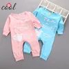 tasty tea and biscuit printed bodysuit newborn long sleeves baby clothes