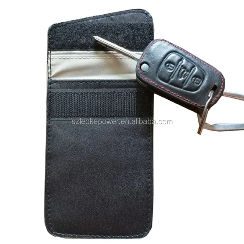 Keyless Go Protection Car Key, Genuine Leather 2 Pieces Rfid
