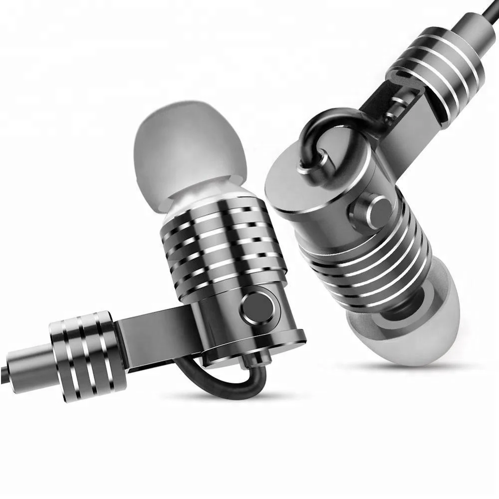 

TIMMKOO High Quality HIFI Dynamic Driver Earphone Metal Headset Wired Earbuds Earphone Hybrid Headphones (Gray Color, N/a