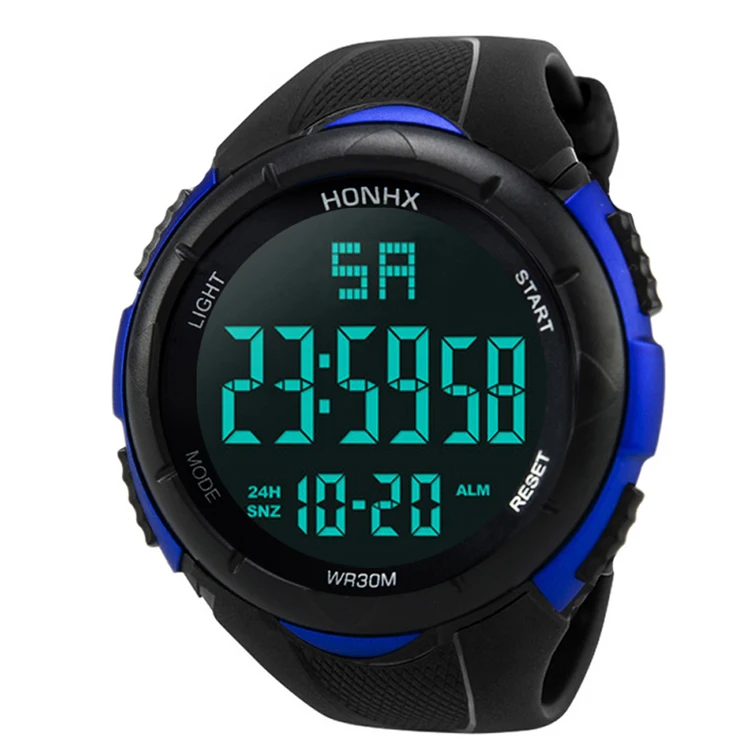 

HONHX 3001F Men's Watches Top Brand Luxury Waterproof Casual LED Digital Watch Men Fashion Sports students Watch cheap watch