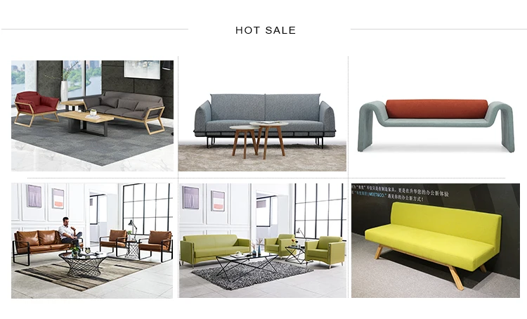 Cheap european style comfortable living room waiting room office reception visitor office furniture sofa modern