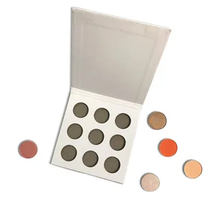 Wholesale private label 9 hole cardboard palette DIY  Empty Palette 26mm Eyeshadow package