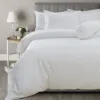 4 pcs hotel duvet cover bedding set bed sheet white cotton fabric rolls