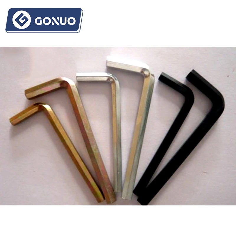 High Tensile Customized Handle L Shape Hex Wrench Adjustable Allen Key