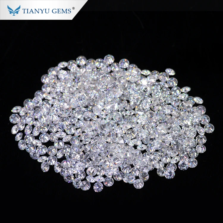 

Wholesale 0.8mm-2.6mm Round Brilliant Cut Synthetic Loose White melee diamond Moissanite