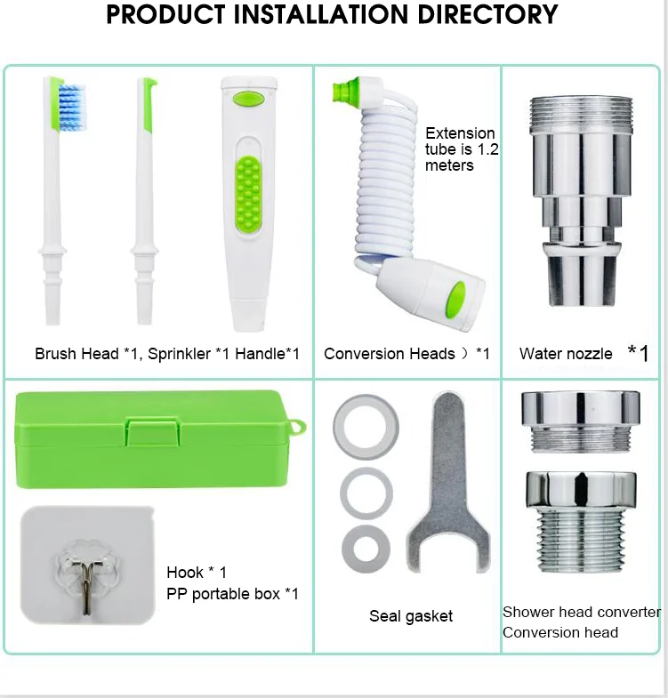 
High quality modern best dental hygienist water jet teeth cleaner sambungan kran oral irrigator water flosser 