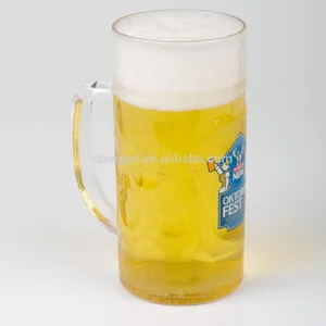 B03-0959 BPA Free 14oz Custom Logo Plastic Beer Mug