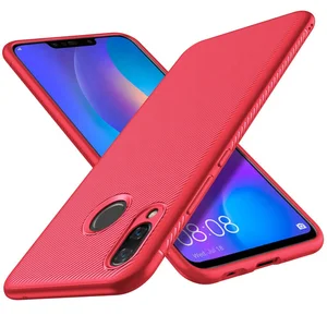 Huawei Y9 2019 Carbon Fibre Texture TPU Phone Case