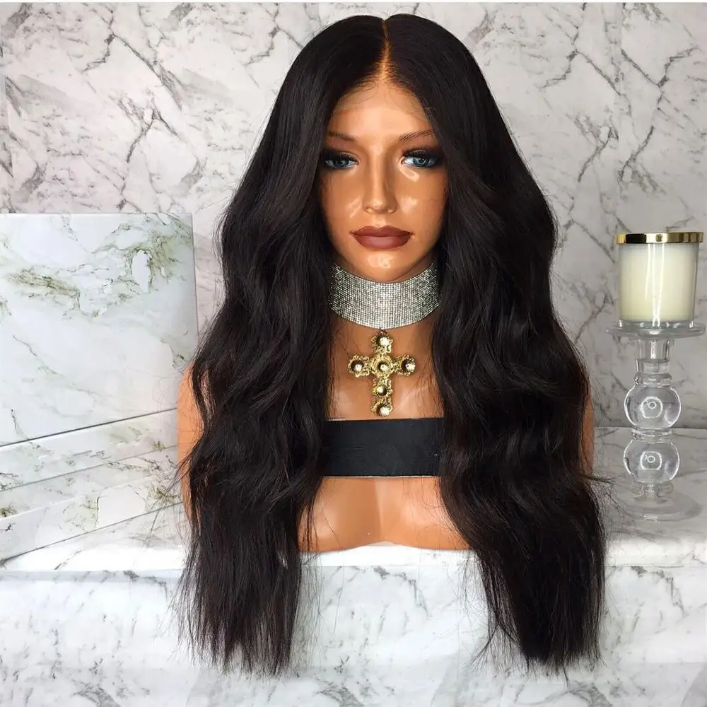 

180% Density Virgin Cambodian Human Hair Kim K Classic Full Lace Wigs, Natural color