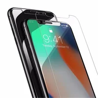 

China factory suppliers new packaging 2.5D 9H mobile phone hard Tempered glass screen protector For iPhone X Xs Xr