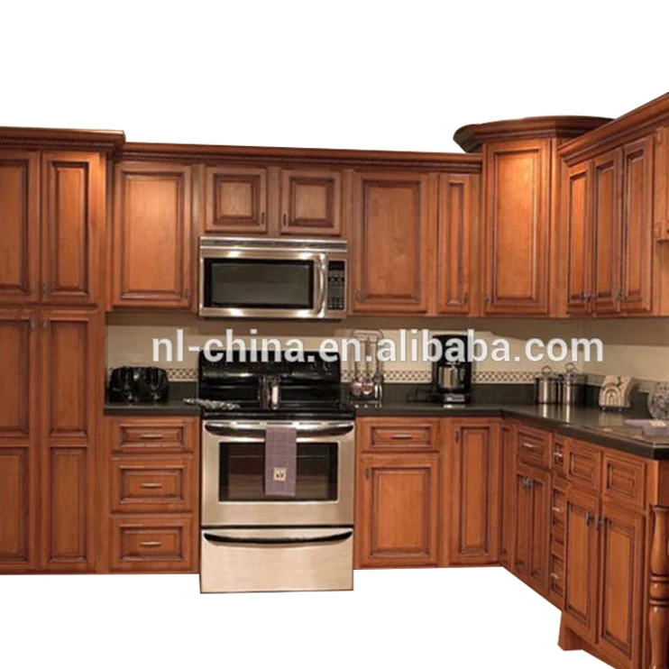 Building Materials Modern Wood Kitchen Cabinet Modular Kitchen