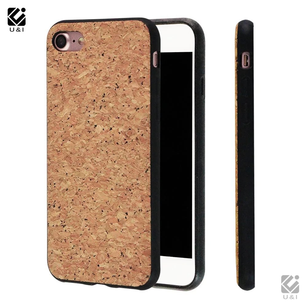 

Wholesale Cheap Soft TPU Cork Wood Phone Case For iPhone 6 7 8, Customized