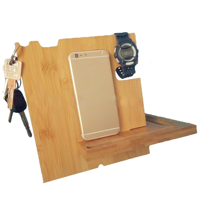 

China Manufacturer Bamboo Wooden Multi-Functional Mobile Phone Rack