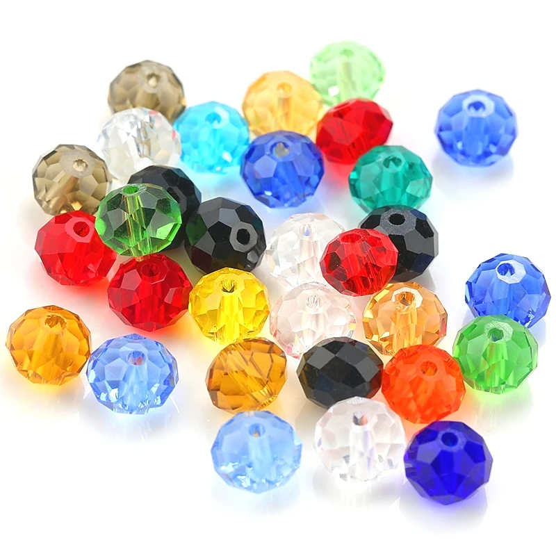 

wholesale all colors  round crystal glass beads for jewelry making Accept customization Factory price, Multi-color optional